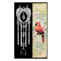 Cardinal Visit Wind Chime, 11.2"