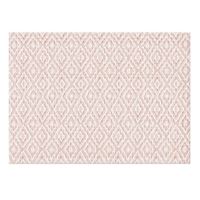 Set of 4 Coral Diamond Printed Ribbed Placemats, 13x18