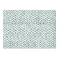 Set of 4 Green Diamond Printed Ribbed Placemats, 13x18