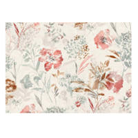 Coral Floral Fields Easy Care Tablecloth, 60x104
