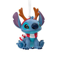 Disney Stitch with Antlers Ornament, 4.8"