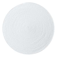 Avilla White Round Placemat, 15"