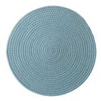 Avilla Turquoise Round Placemat, 15"