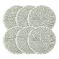 Set of 6 Vargus Spruce Round Placemats, 15"