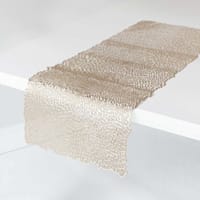 Prosecco Bloom Pressed Vinyl Centerpiece Table Runner, 14x37