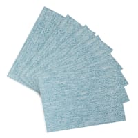 Set of 6 Yale Blue Nala Woven Vinyl Placemats, 13x18
