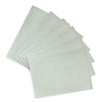Set of 6 Rainner Sage Woven Vinyl Placemats, 13x18