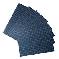 Set of 6 Lexington Navy & Gold Woven Vinyl Placemats, 13x18