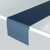Lexington Navy & Gold Woven Vinyl Table Runner, 14x72