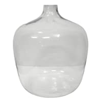 14In Wide Bottle Glass Vase