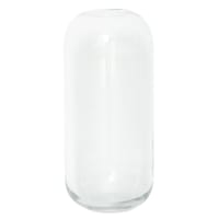 11In Rounded Clear Glass Vase
