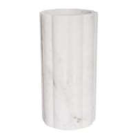 Cylindrical Marble Vase, 8"