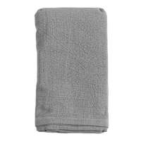Set of 4 Grey Linen-Like Cotton Napkins, 18"
