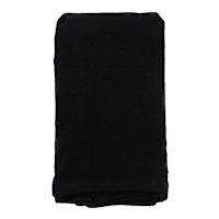 Set of 4 Black Linen-Like Cotton Napkins, 18"
