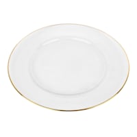 Providence Glass Charger with Gold Rim, 13"