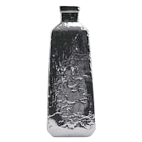 Silver Metallic Ceramic Vase, 19"
