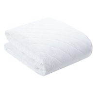 Providence 3-Piece White Cotton Velvet Quilt Set, King