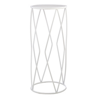 Providence White Metal Plant Stand, Large