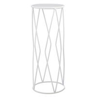 Providence White Metal Plant Stand, Small