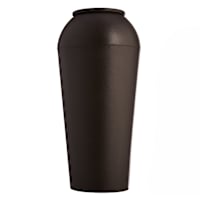 Found & Fable Black Metal Vase, 19"