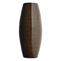 Dark Grey Bamboo Vase, 18"