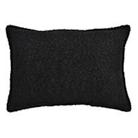 Crosby St. Black Soft Textured Boucle Throw Pillow, 14x20