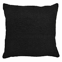 Crosby St. Black Soft Textured Boucle Throw Pillow, 18"