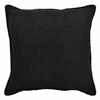 Crosby St. Black Soft Textured Boucle Throw Pillow, 24"
