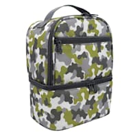 Grey Camouflage Insulated Lunch Box