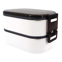 White Stackable Bento Box Lunch Container, 61oz