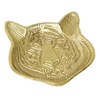 Gold Tiger Decorative Trinket Tray, 6"