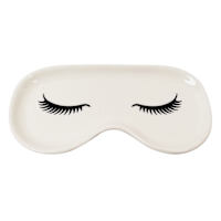 Closed Eyes Ceramic Trinket Tray, 6"