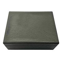 Grey Faux Leather Box, 6x8