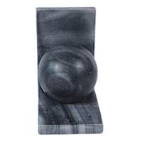 Black Marble Ball L-Shape Bookend