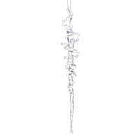 Silver Icicle Ornament, 10"