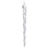 Silver Icicle Ornament, 11"