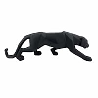 Black Geometric Leopard, 19"