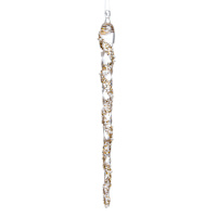 Gold Icicle Ornament, 11"