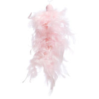 Pink Feather Tassel Ornament, 8"
