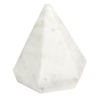 Crosby St. Light Neutral Diamond Marble Decor, 4"