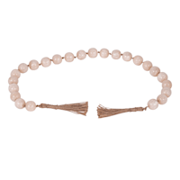 36In Ivory Resin Bead Garland With Tassle