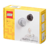 Lego Wall Hanger, White & Black & Grey