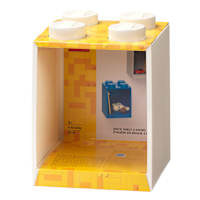 4-Knobs Lego Brick Shelf, White