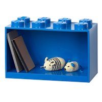 8-Knobs Lego Brick Shelf, Blue