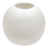 Crosby St. White Stone Sphere Tealight Holder, 3.5"