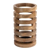 Wooden Cylinder Lantern, 12"