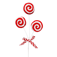 Gingerbread Lane Twine Candy Pick, 12"