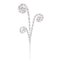 Mrs. Claus' Bakery White & Purple Twine Curly Stem, 28"