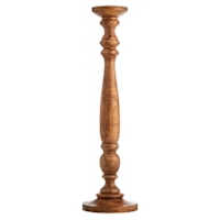 Honeybloom Brown Wooden Oversized Candle Holder, 30"