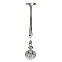 25In Oversized Silver Candle Holder